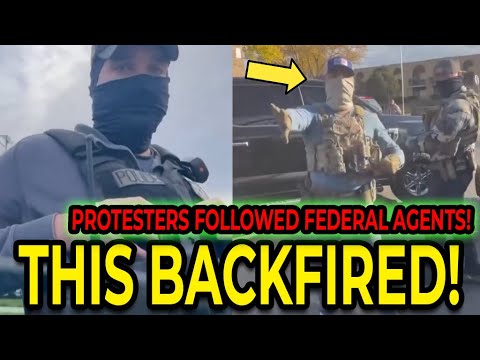 Federal Agents Clash With Protesters – Protesters Caught Following!