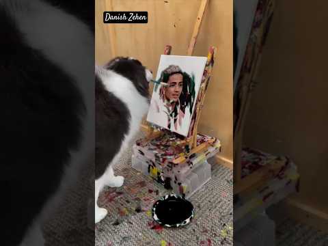 Kutte 🐕  Ne Banai Danish Bhai ki lajabab  Painting 🖼 || Tej chalai kyu apni gadi 🚗 🚘 || Mr Beast ||