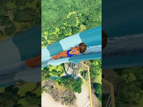 This Slide Must Be Banned Immediately! / Planet Coaster 2  #waterslide  #waterpark #shorts