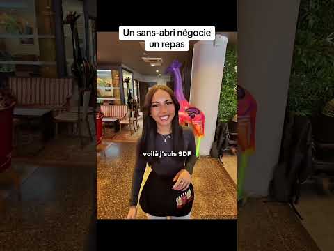 UN SANS-ABRI négocie un REPAS