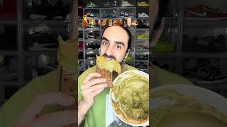 Food ASMR Eating a Dubai Chocolate Bunny #food #mukbang #eatingsounds