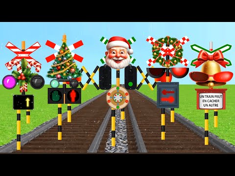 Very Strange Railroad Crossing Special Feature Christmas Santa Running