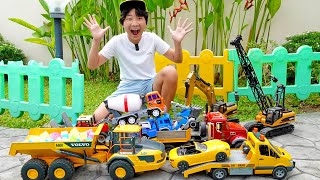 Yejun's Truck Car Toy Rescue Sand Play with Educational Video for Kids