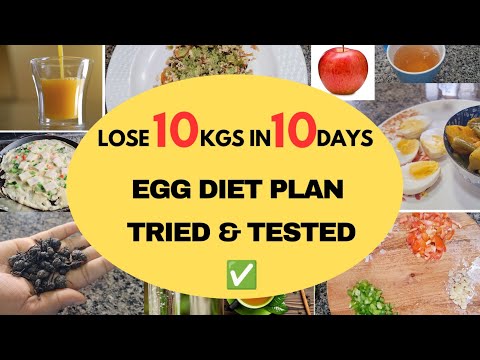 EGG DIET PLAN | Lose 10 Kg In 10 Days | Zero Carb Diet Plan For Weight Loss
