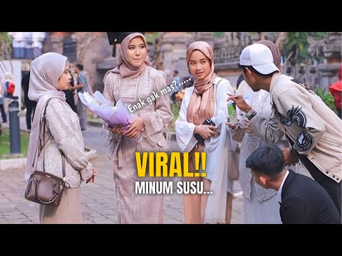 VIRAL!! MINUM SUSU CEWEK CANTIK BIKIN BAPER