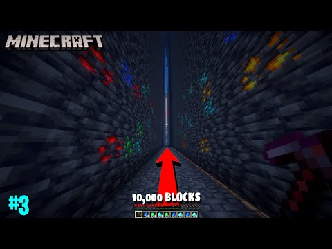 I Mined 10000 Blocks in a STRAIGHT LINE in Minecraft #3 (Hindi) || Minecraft Survival