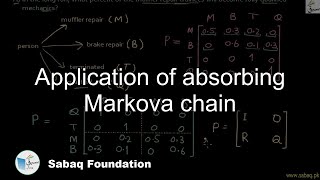 Application of absorbing Markova chain