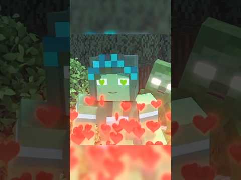 Zombie loves Fat Herobrine 🍸#minecraft #shorts #viral