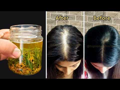 Rosemary and Fenugreek Oil for Hair Growth 🌿🧴 DIY Natural Hair Growth Remedy