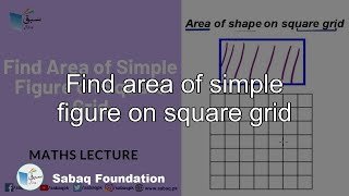Find area of simple figure on square grid