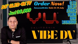 Vu Vibe DV India's FIRST TV with Built-in 88W Dolby Atmos Soundbar! | QLED 4K Power!
