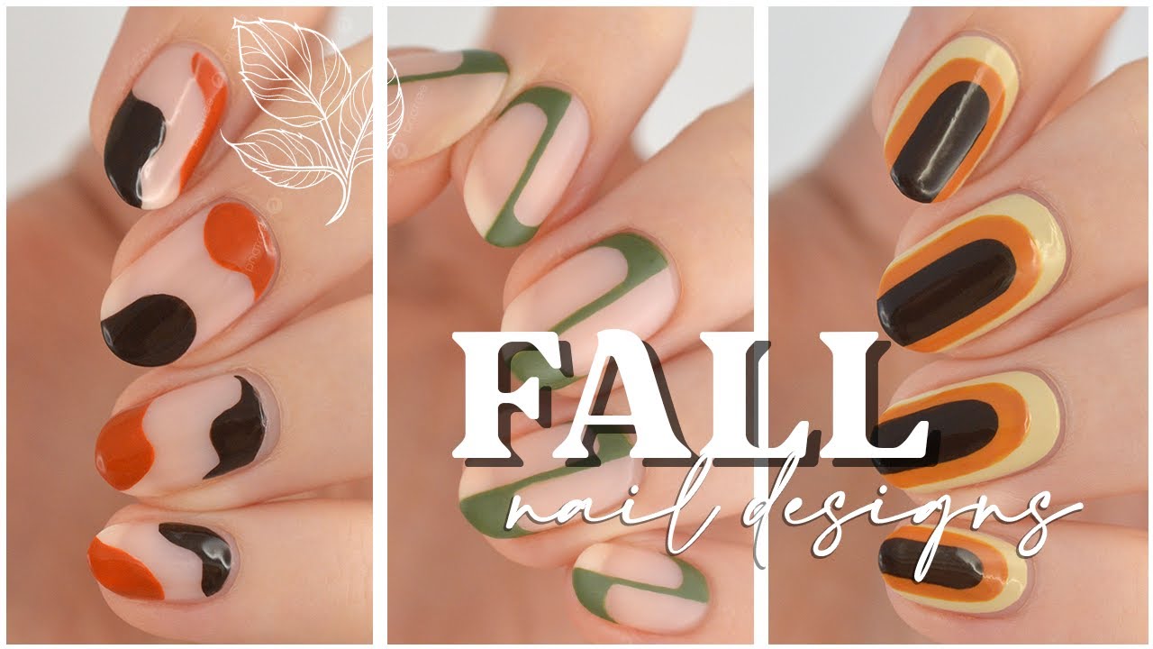 MINIMALIST FALL NAIL ART  3 Trendy & Fun Nail Art Designs