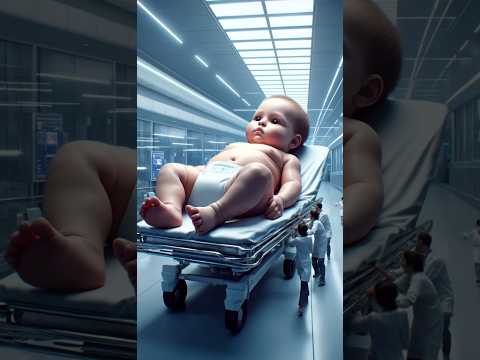Big cute baby comes in the city and destroy highway road 😭#baby #ai #viralvideo  #shorts