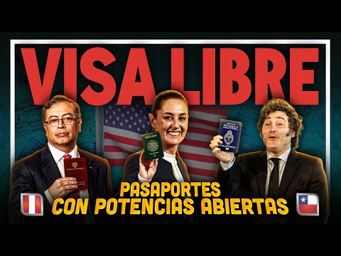 7 PASAPORTES con MÁS VISAS LIBRE de América Latina