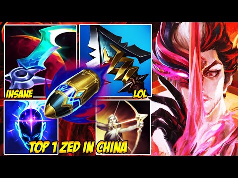 WILD RIFT CHINA TOP 1 ZED - THIS IS WHY EVERYONE FEARS ZED!