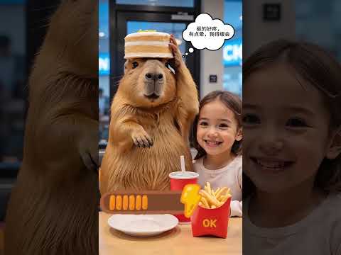 Look, this Capybara bullied my baby again. No matter what I said, it wouldn't let him eat apples