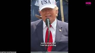 Trump Says He's Giving a "Really Long" July 4 Speech Despite Extreme Heat 🇺🇸🔥#usa #trump 