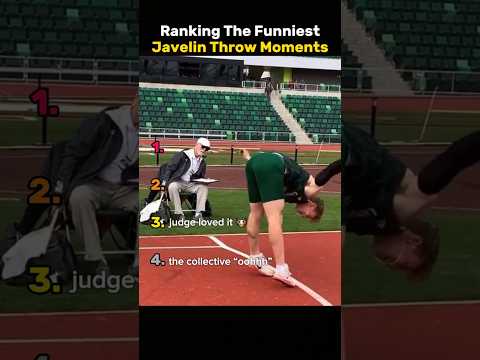 Ranking the Funniest Javelin Throw Moments 🤣 #funny