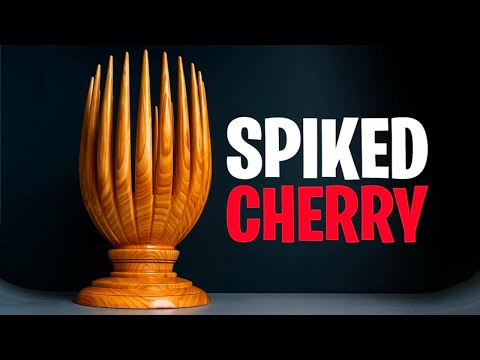 Woodturning The Spiked Cherry Chalice
