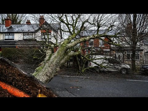 Storm Eowyn hits Ireland, UK with record wind gusts