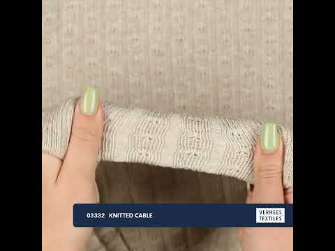 KNITTED CABLE BEIGE (youtube video preview)