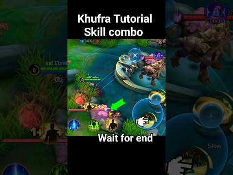 Khufra Skill Combo Tutorial mobile legends #tutorial #ml2b #shorts