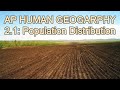 Population Distribution and Migration Factors