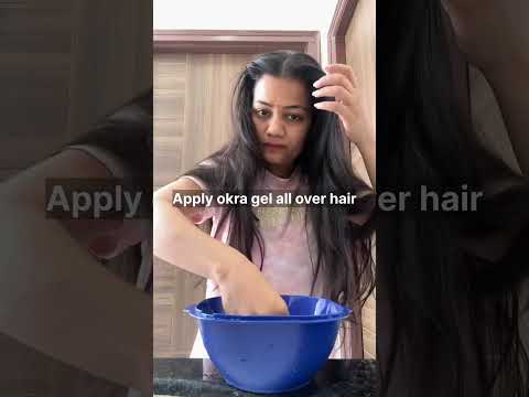 Homemade okra gel for hair growth