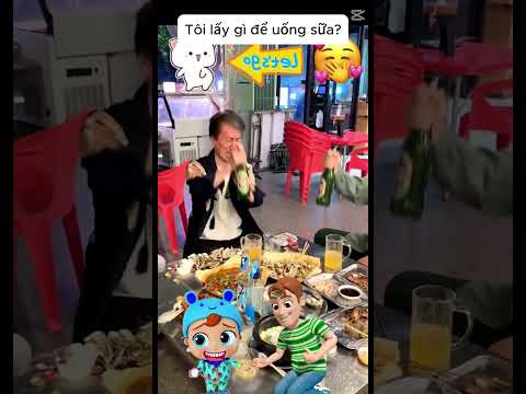 Anh trai lấy núm vú của Tiểu Bảo để uống bia #HoatHinhChoBe #CuoiVuiCungBe #TruyenCuoi #Shorts