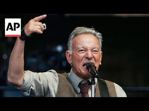 YouTube video thumbnail: Bruce Springsteen Calls Trump Administration 'Corrupt' and 'Treasonous'