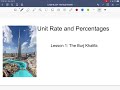 Unit Rate and Climbing Calculations