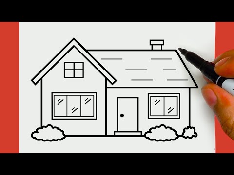 HOW TO DRAW A CUTE HOUSE EASY, STEP BY STEP, DRAW Cute things