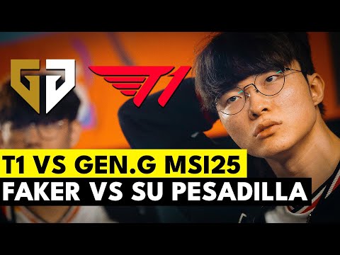 FAKER VS SU PEOR PESADILLA | T1 VS GEN.G | EL DERBY DE COREA AHORA EN MSI 2025
