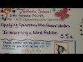 Word Problems and Mathematical Operations