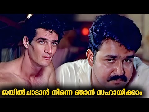 നിന്നെ ജയിൽ ചാടാൻ ഞാൻ സഹായിക്കാം | Mohanlal Prison Escaping Scene | Malayalam Movie Scenes