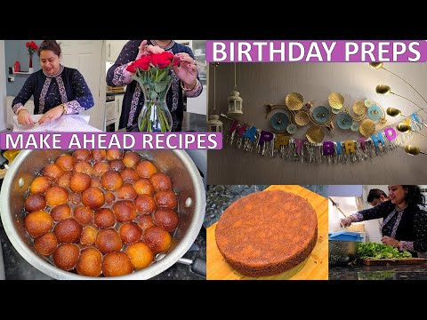 Birthday Preparations - Gift Wrapping, Décor & Cooking ( Gulab Jamun, Dahi Vada & Red Velvet Cake )