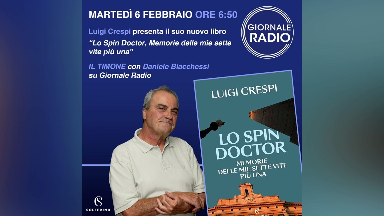 Luigi Crespi ospite a "Il Timone" con Daniele Biacchessi su Giornale Radio