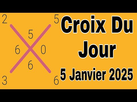 CROIX DU JOUR 5 JANVIER 2025 ✅ WALDORF LOTTO 💯 BOUL DIFE LOTTO3, SHOW 9 ELTON TV, FC PIVO LOTTO...