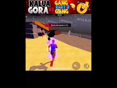 Kalua gang vs gora gang โ ๏ธ| part-2 |squid games | #shorts #deepakrds #freefire #funny #freefirefunny