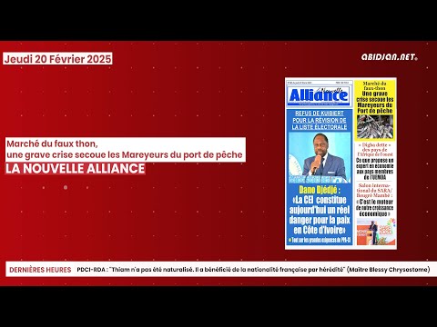 Titrologue du 20 02 2025: Marché du faux thon, une grave crise secoue les Mareyeurs du port de pêche