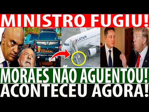 URGENTE! MORAES ACABA DE FUGIR! MINISTRO NÃO AGUENTA A PRESSÃ0 TEM PERFIL DESATIVADO NO X! ELON MUSK