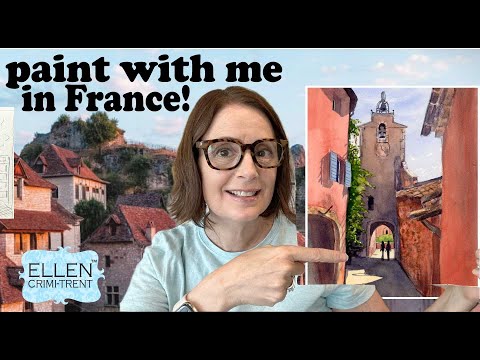Paint Watercolor With me in France!