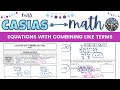 Solving Equations with Like Terms