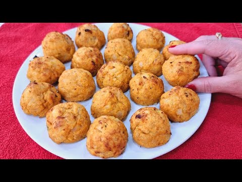 Salgado de 3 INGREDIENTES - SEM FARINHA E FRITURA! Fácil, Barato e Maravilhoso!