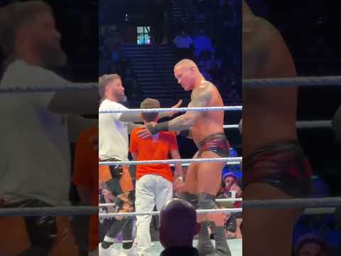 Randy Orton ALMOST RKO'ed Jey Uso's son #wwe #randyorton #shorts