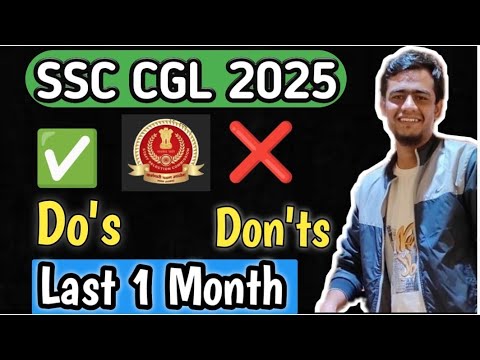 SSC CGL 2025!! Last One Month!! #ssc #cgl #cgl2025