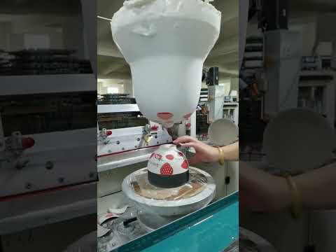 Not Jelly! This Machine Prints Patterns on Bowls #shorts