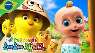Pintinho Amarelinho🐥 Música Infantil para Crianças | LooLoo Kids Português