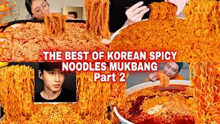 The BEST Of Korean Food | SPICY NOODLES Part 2 ASMR REAL MUKBANG (compilation)