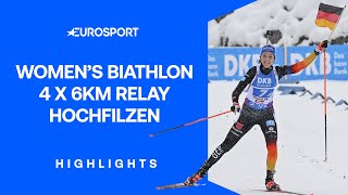 Germany DOMINATE Relay in Hochfilzen 🤝 | World Cup Biathlon Highlights